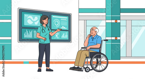 Female Doctor Explaining Care to Senior Patient