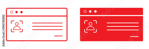 Id Card set icon with white background vector stock illustration. Outline education icons of student id card. Education Editable stroke vector. Security badge icon, representing onboarding support