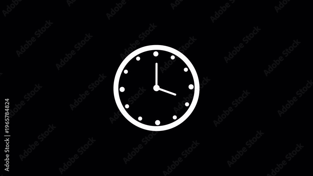 Time lapse of spinning clock animation in 7 Hour. Seamless motion ...