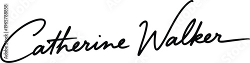 A signature of Catherine Walker written in black ink on a white background