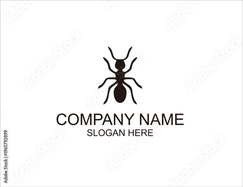 Ant vector icon template illustration design