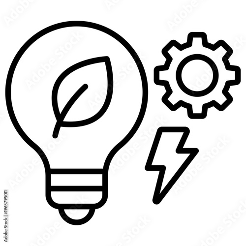 Energy Efficiency Icon vector Illustration For Design.