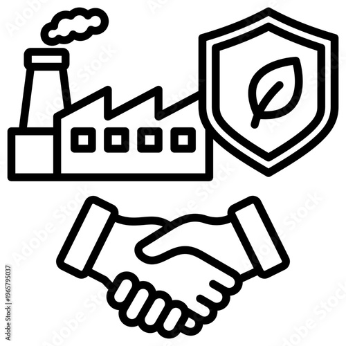 Supplier Sustainability Icon vector Illustration For Design.