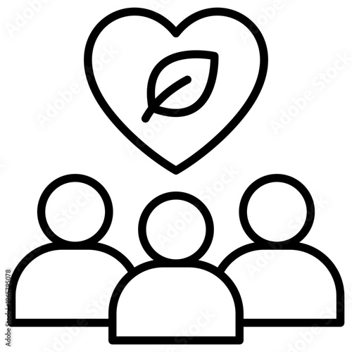 CSR Programs Icon vector Illustration For Design.