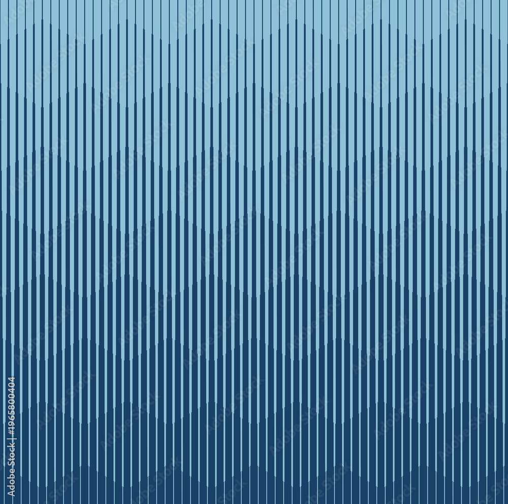 Obraz premium Seamless geometric pattern of vertical lines forming a smooth wave design in layered blue tones, clean and modern abstract background