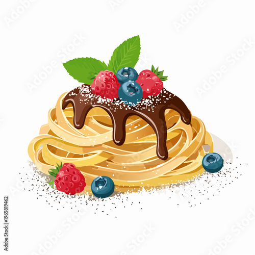 Süße Dessert-Pasta