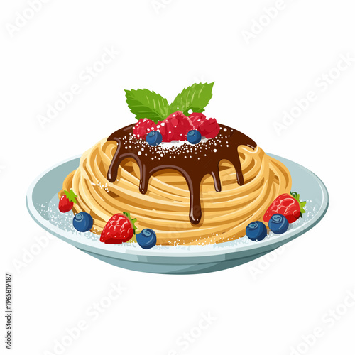 Süße Dessert-Pasta