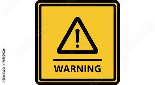 World Day for Safety and Health at Work Warning Sign Illustration