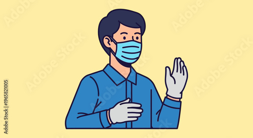 World Day for Safety and Health at Work Illustration Promotes Office