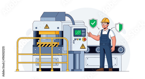 World Day for Safety and Health at Work industrial scene