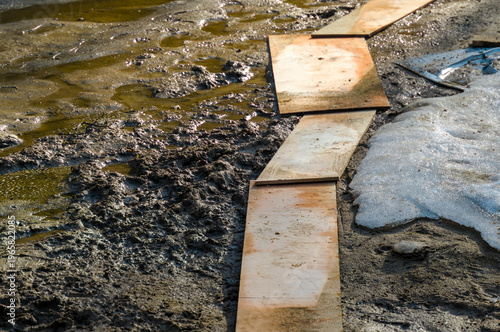 Foto temporally arranged pathway