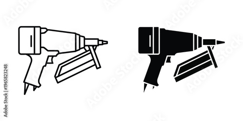 Comparison of two types of nail guns with distinct design features