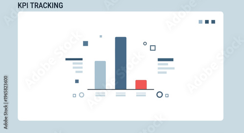 KPI Tracking Bar Graph on Dashboard.