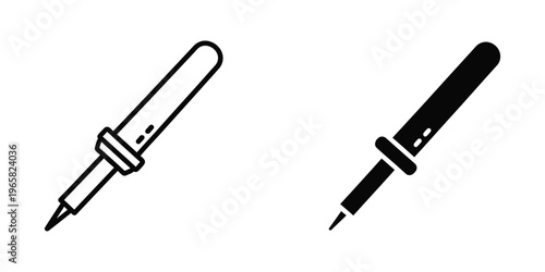 Comparison of a mechanical pencil and a ballpoint pen with clip designs