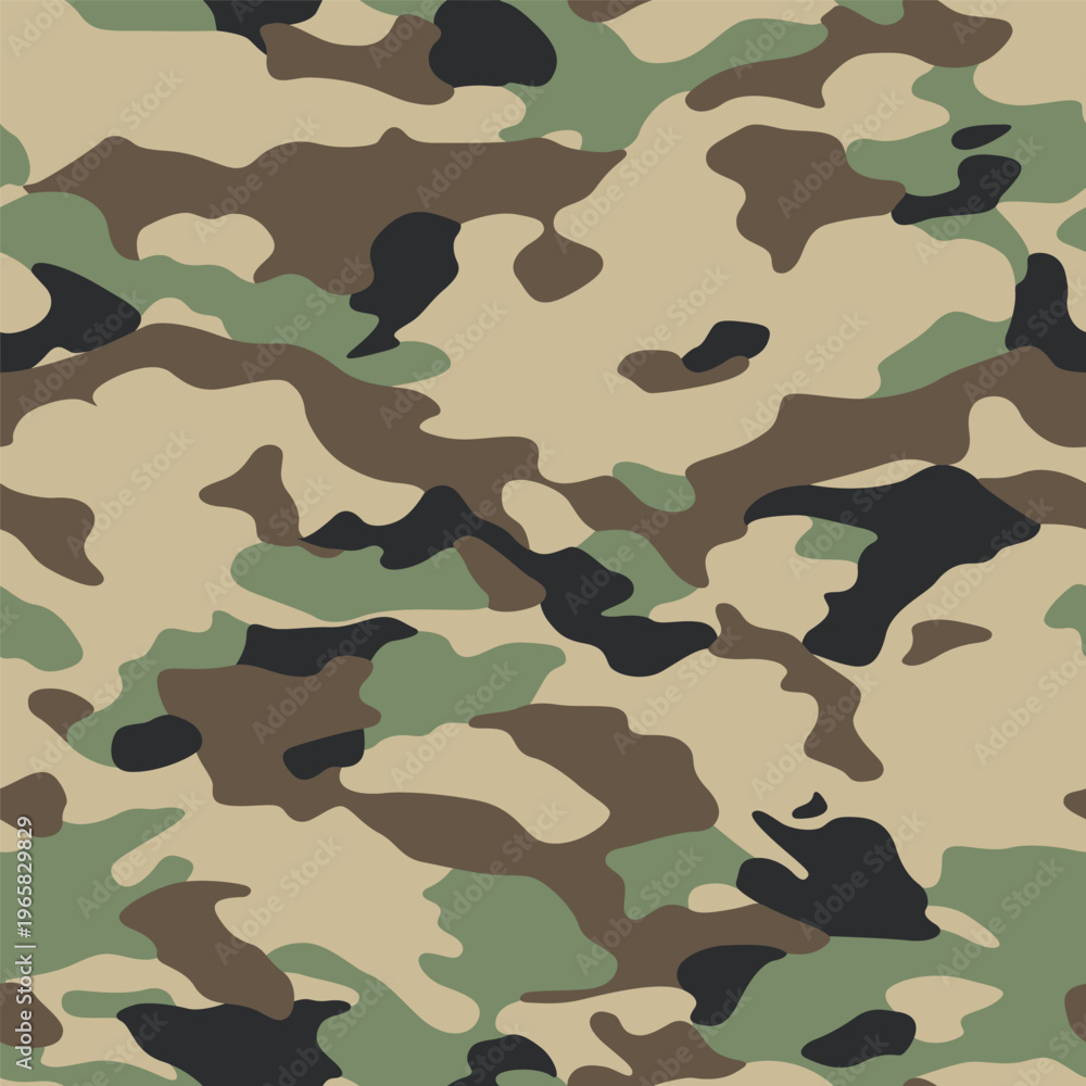 Fototapeta premium Abstract desert classic clothing style masking camo repeat print.