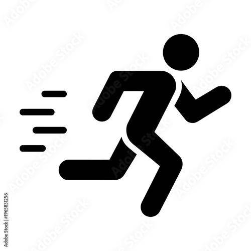 Fotografija Vector of a person running quickly