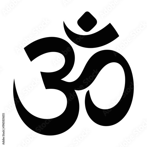 Vector of the sacred hindu symbol om