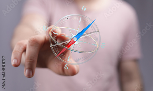 Close-up of a person's hand...