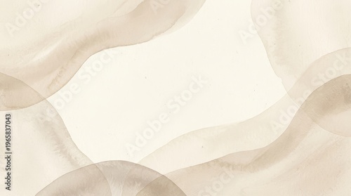 Minimal organic shape background with soft beige tones