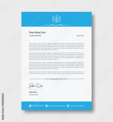 Elegant Corporate Letterhead Design Template
Modern Professional Letterhead with Golden Accent
Creative Business Letterhead Design
Luxury Minimal Letterhead Template
Clean Corporate Letterhead with Lo