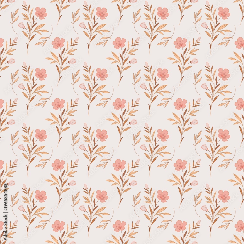 Fototapeta premium seamless floral pattern