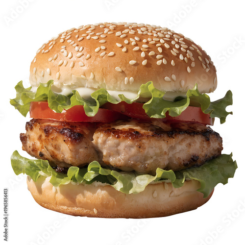 hamburger isolated on white background PNG