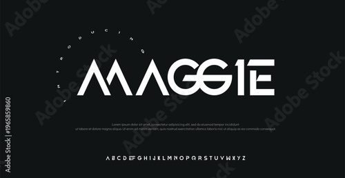 Maggie Logo Design with Modern Typography and Minimalist Style