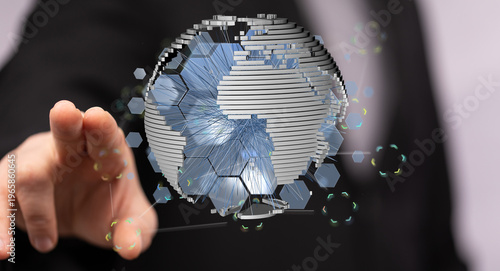 Abstract conceptual image o...