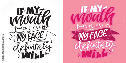 Trendy hand drawn doodle lettering quote. Lettering for t-shirt design, mug print, bag print, clothes fashion. 100% hand drawn vector image.