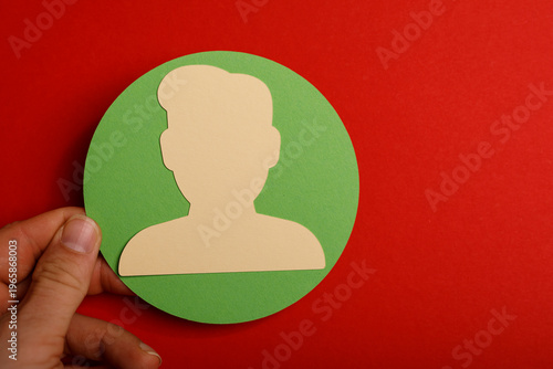 Paper cutout silhouette of ...