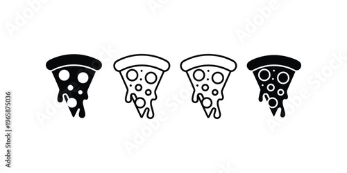 Black and white of four leopards walking in a row animal