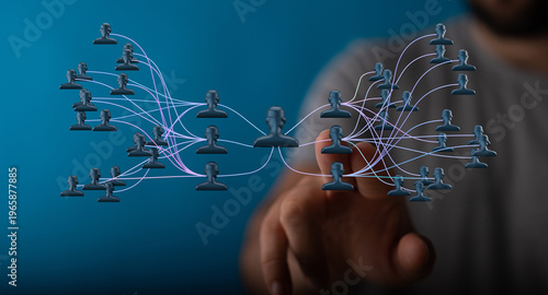 Abstract design with connec...