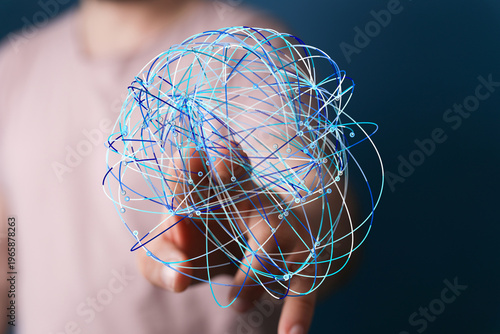 Person holding a digital re...