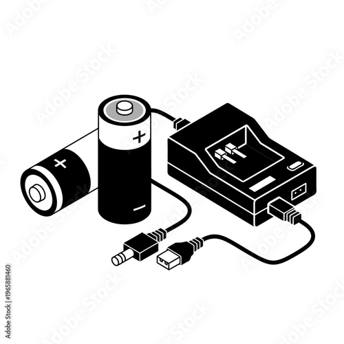 Battery and charger electronic device.