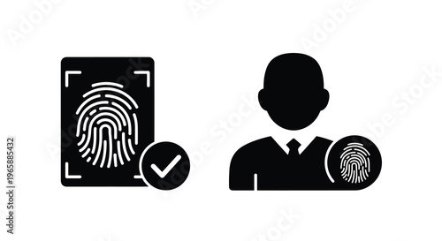 Biometric identification system featuring fingerprint scanning and user profile