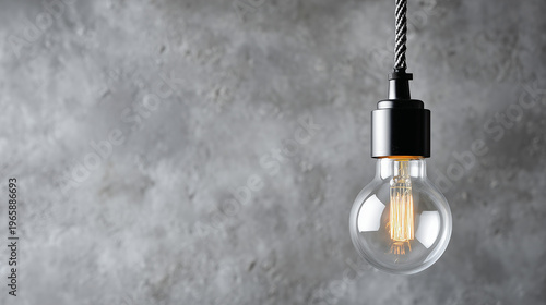 Single Bare Lightbulb Hangi...