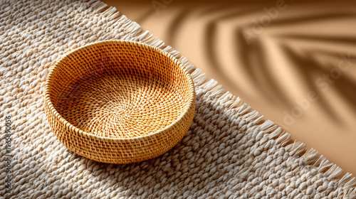 Woven Rattan Tray Empty on ...