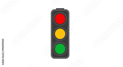 Traffic Light Signal With Green Light.