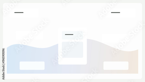 UI background with monolith wave section and floating cards, sculptural premium surfaces, and refined abstract interface composition design