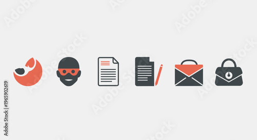 Set of various flat business and finance icons for conceptual design