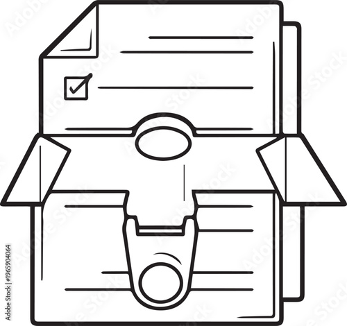 Whistleblower Report Submission Box Icon for Ethical Compliance &
