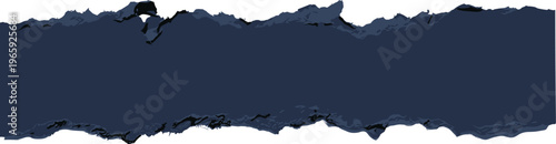Textured dark blue banner with jagged, irregular edges, resembling ripped fabric or paper, a versatile graphic background for modern digital design