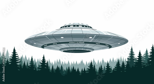 A colorful illustration of a UFO surrounded by various symbols and icons in a circular pattern on a white background, representing a playful extraterrestrial theme for a world on a specific