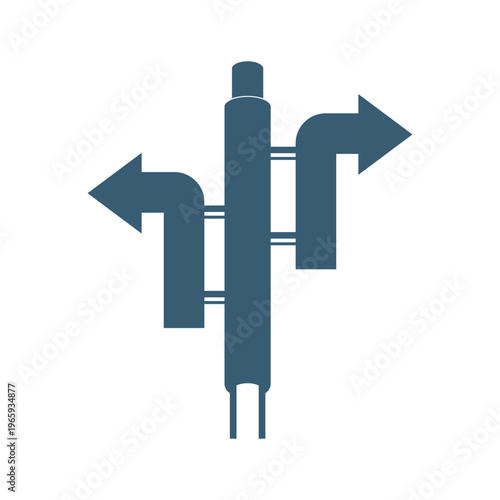 Signpost direction icon design