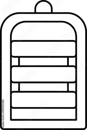 857 petri dish incubator stack of dishes in chamber detailed line art vector illustration on transparent background