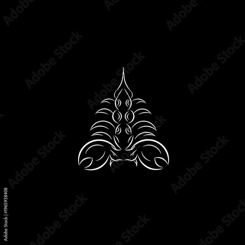 Sacred Scorpio Tribal Vector - Mystical Zodiac Tattoo Design