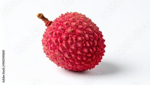 Lychee Fruit Isolated on White Background.