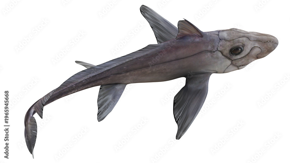 Fototapeta premium Illustration of a mysterious deep-sea fish.