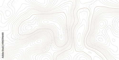 Abstract pattern with lines seamless pattern and topography. Vector contour topographic map background. Topography and geography map grid abstract backdrop.  Topo contour map on white background,