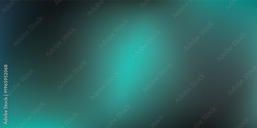 Obraz premium Abstract Teal and Black Gradient Background with Soft Light.